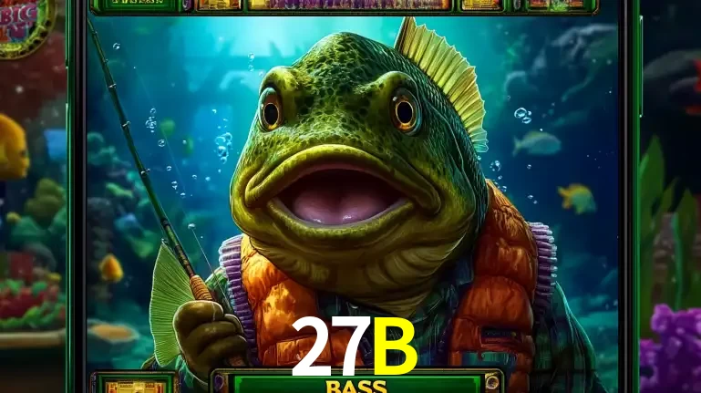 Personagem de peixe pescador do popular jogo de slot com tema de pescaria, uma das emocionantes opções de caça-níqueis para jogar e ganhar no cassino 27B.